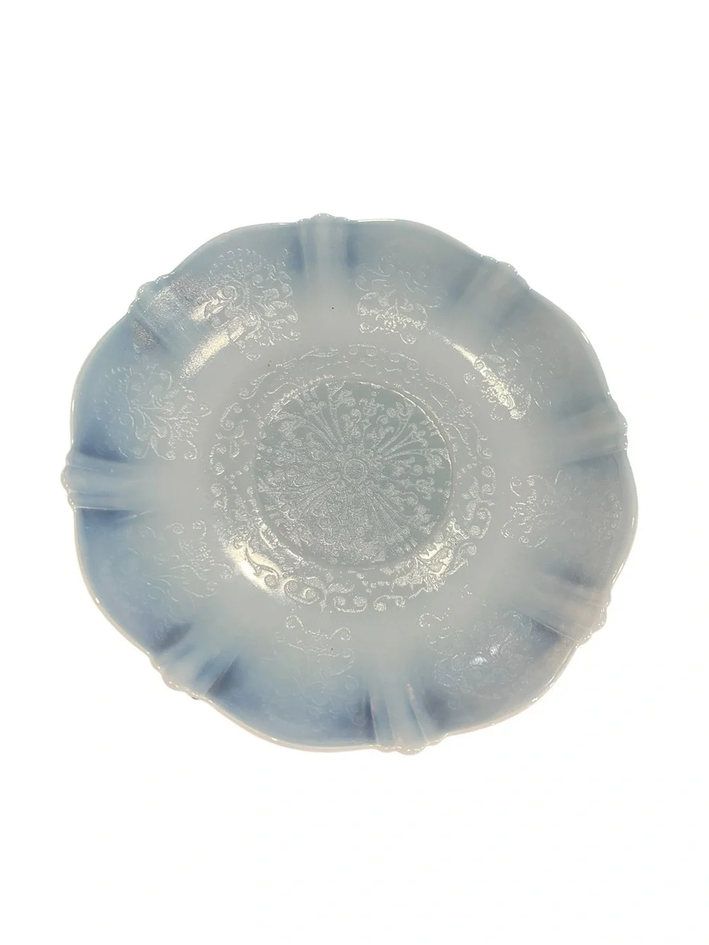 1930s Macbeth-Evans White American Sweetheart Cup And Saucer Depression Glass